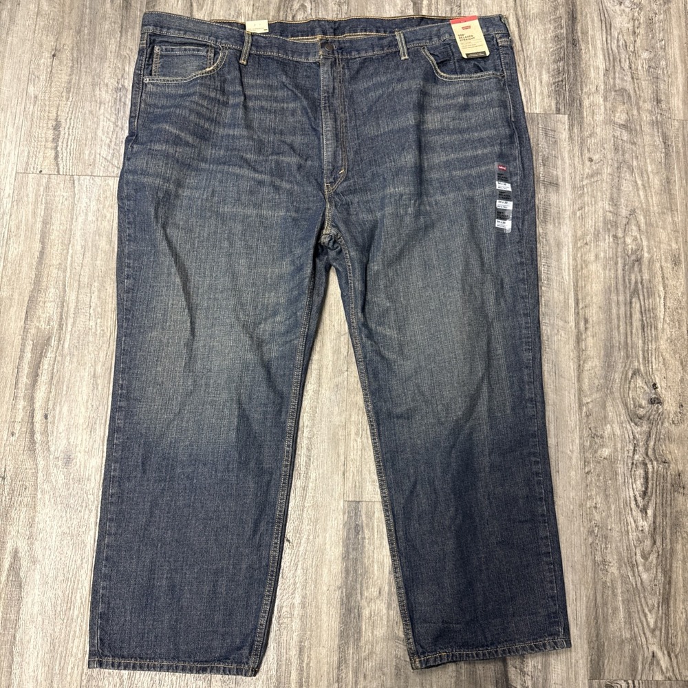 Levi's 559 Relaxed Straight Fit Jeans Blue Big & Tall Size 54X30 NWT RT $69.50